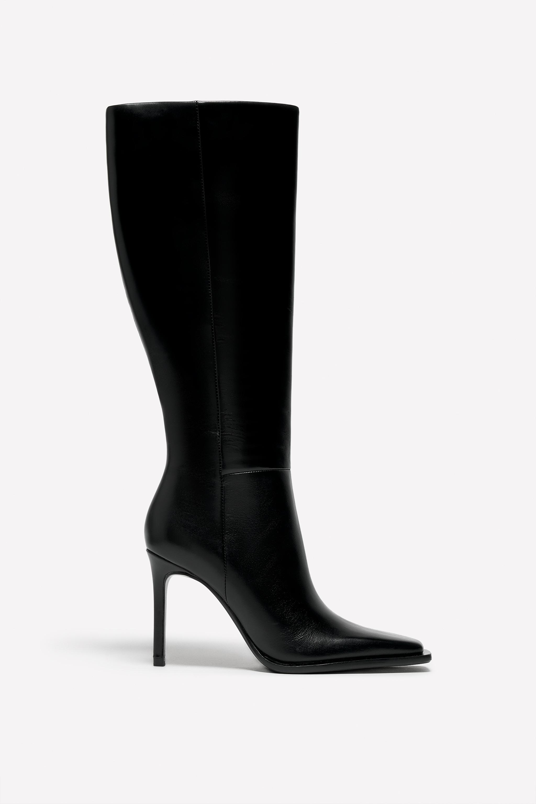 LEATHER HEEL BOOT LUDOVIC DE SAINT SERNIN x ZARA